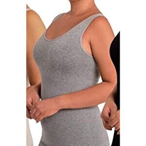 NWOT ~ SKINNYGIRL Gray Shapewear Seamless Smoother Shaper Cami Tank Top LARGE